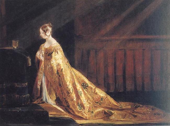 Charles Robert Leslie Queen Victoria in her Coronation Robes